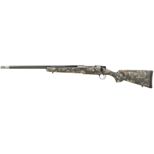 Christensen Arms 8010617900 Ridgeline FFT 28 Nosler 3+1 22" Carbon Fiber Threaded Barrel, Stainless Steel, Green with Black/Tan Accents, Stock, Left Hand