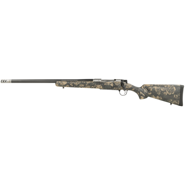 Christensen Arms 8010617900 Ridgeline FFT 28 Nosler 3+1 22" Carbon Fiber Threaded Barrel, Stainless Steel, Green with Black/Tan Accents, Stock, Left Hand