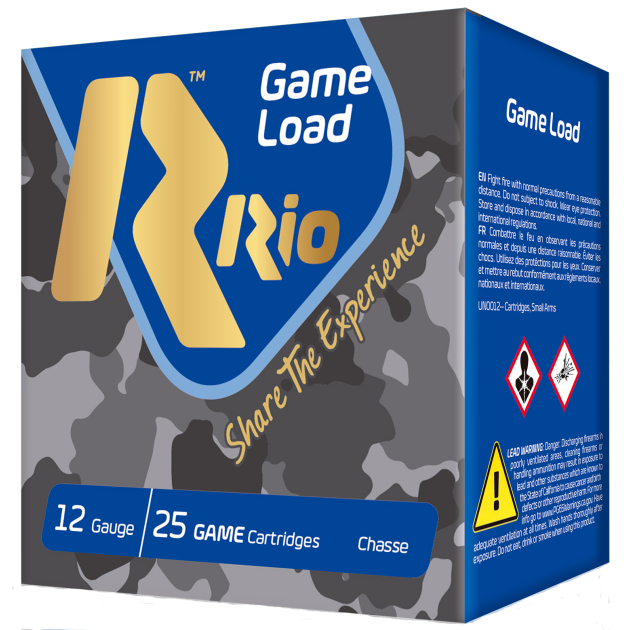 Rio Ammunition SG328 Game Load Super Game High Velocity 12Gauge 2.75" 1 1/8oz 8Shot 25 Per Box/10 Case