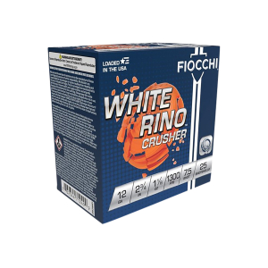 Fiocchi 12WRCRS7 Exacta Target White Rino Crusher 12Gauge 2.75" 1 1/8oz 7.5Shot 25 Per Box/10 Case