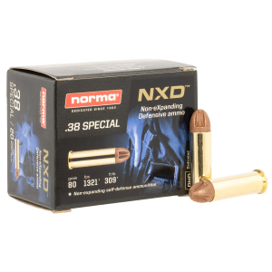 Norma Ammunition 611240020 Self Defense NXD 38Special 38gr 20 Per Box/10 Case