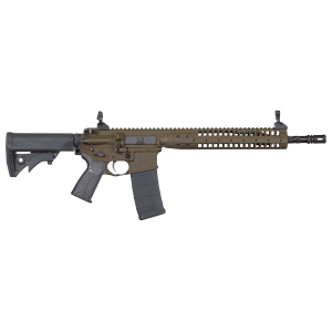 LWRC ICR5PBC14PSP Individual Carbine SPR 5.56x45mm NATO 14.70" 30+1 Patriot Brown, Black Adjustable Stock, Magpul MOE+ Grip