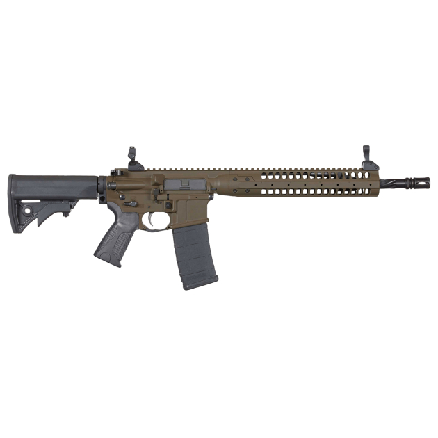 LWRC ICR5PBC14PSP Individual Carbine SPR 5.56x45mm NATO 14.70" 30+1 Patriot Brown, Black Adjustable Stock, Magpul MOE+ Grip