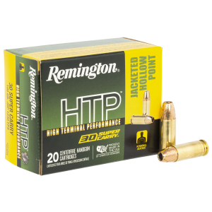 Remington Ammunition R20019 HTP 30SuperCarry 100gr Jacketed Hollow Point 20 Per Box/10 Case