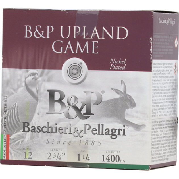 B&P 12GA 2.75" 1 1/4OZ #4 - 1400FPS 25RD 10BX/CS