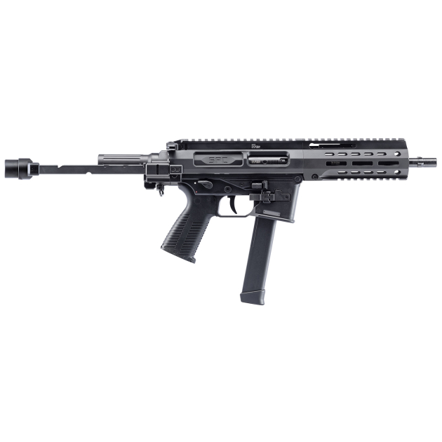 B&T Firearms 500003TBG SPC9  9mm Luger 33+1 9.10", Black, Tele Brace Adapter, Polymer Grip (Glock Mag Compatible)