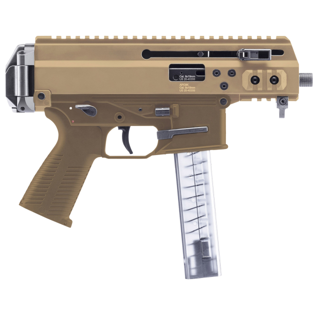 B&T Firearms BT36045CT APC9K Pro 9mm Luger 30+1 4.30" Black Threaded Barrel