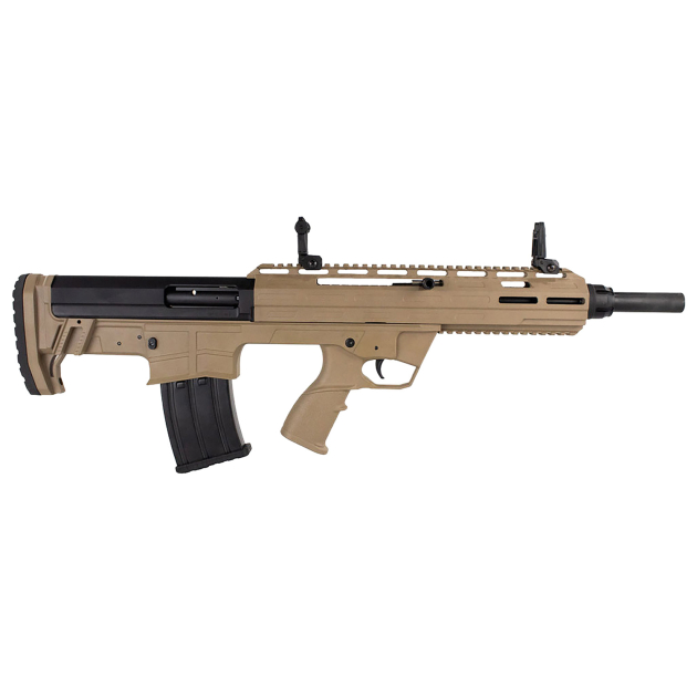 Tokarev USA 21000128 TBP  12 Gauge 3" 5+1 18.50", FDE, Cheek Riser Compatible Bull-Pup Stock, Flip-Up Sights, 3 Chokes