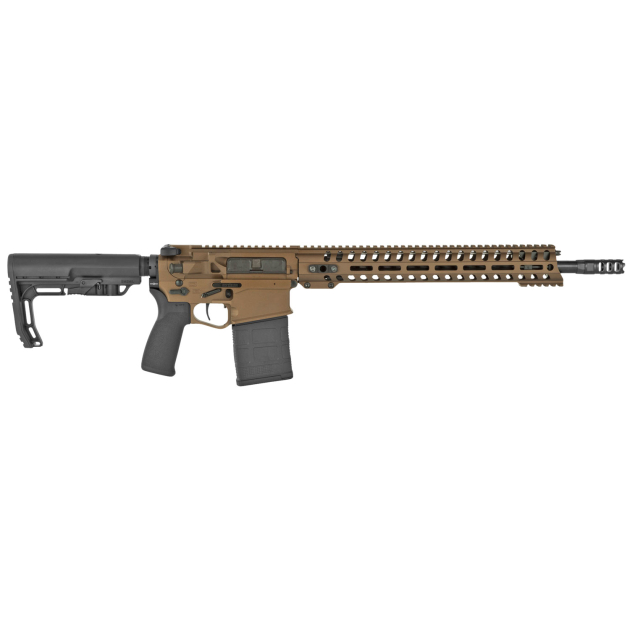 Patriot Ordnance Factory 01582 Revolution  308 Win,7.62x51mm NATO 16.50" 20+1 Bronze 6 Position MFT BMS Minimalist Stock