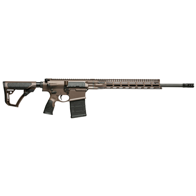 Daniel Defense 0216581690047 DD5 V5 Gen II 6.5 Creedmoor 20" 20+1 Mil-Spec Brown Cerakote 6 Position w/SoftTouch Overmolding Stock MLOK