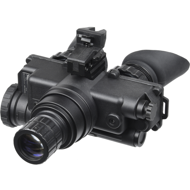 AGM Global Vision 12W7P122154211 Wolf-7 PRO NW1 Night Vision Goggles Black 1x 27mm, Generation 2+ Level 1, 45-54 lp/mm Resolution, White Filter