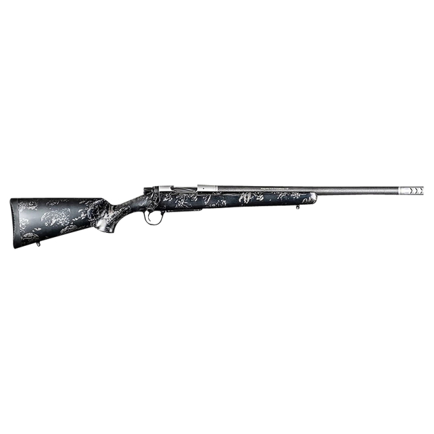 Christensen Arms 8010622200 Ridgeline FFT TI Full Size 6.5 PRC 3+1 20" Stainless Threaded Barrel, Drilled & Tapped Aluminum Receiver, Black w/Gray Accents Fixed Sporter Carbon Fiber Stock, Right Hand