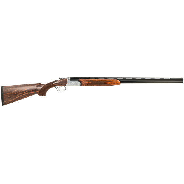 Fausti Usa, Inc 15403 Caledon 410 Gauge 3" 2rd 26" Blued Barrel, Engraved Stainless Rec, Wood Laser Grain Stock, Metallic Bead Sight