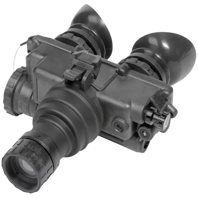 AGM Global Vision 12PV7122283011 PVS-7 NL1 Night Vision Goggles Black 1x27mm Generation 2+ Level 1, 51-64 lp/mm Resolution Green Filter