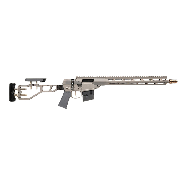 Q LLC MINIFIX55616INGRAY Mini Fix  5.56x45mm NATO 16" Tapered Barrel, Gray, Fully Adjustable Folding Stock, Magpul K Grip, 15" Q-Sert Handgaurd, AR/M4 Style Mag, Cherry Bomb Brake, Ambi Controls