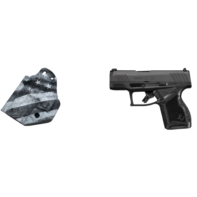 Taurus GX4 Micro-Compact Pistol - Black | 9mm | 3.0" Barrel | 10rd | w/ BW MFT Flag Holster
