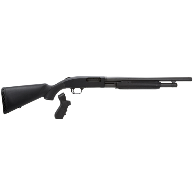 Mossberg 50521 500 Special Purpose 12 Gauge 5+1 3" 18" Barrel, Parkerized Finish, Aluminum Receiver, Synthetic Stock, Accu-Set Chokes, Includes Exclusive Pistol Grip Kit