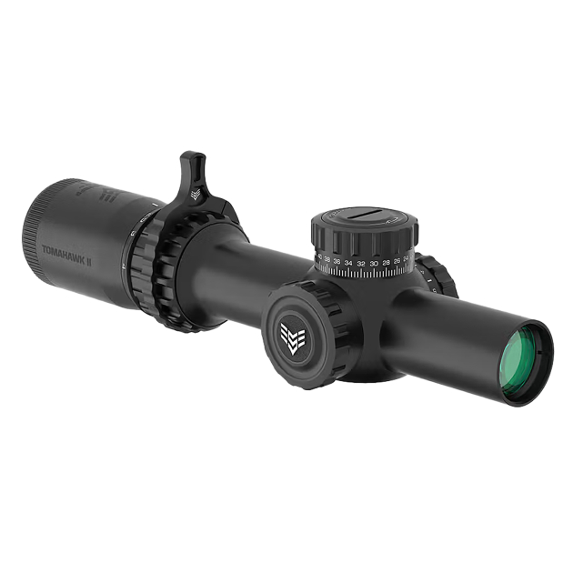 Swampfox Optics THK16241-RB Tomahawk II Black 1-6x24mm 30mm Tube BDC Red Reticle