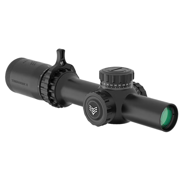 Swampfox Optics THK16241-GB Tomahawk II Black 1-6x24mm 30mm Tube BDC Green Reticle