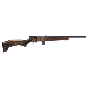 Savage Arms 96637 93R17 Minimalist 17 HMR 10+1 Cap 18" Matte Black Rec/Barrel Natural Brown Laminate Boyd's Minimalist Stock Right Hand (Full Size)
