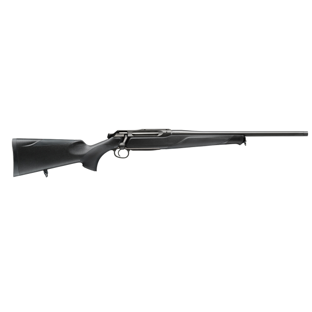 Sauer 80117632 505 XT Full Size 30-06 Springfield 3+1 22" Titanium Gray Threaded Barrel, Saddle Mount Steel Receiver, Black Fixed Synthetic Stock