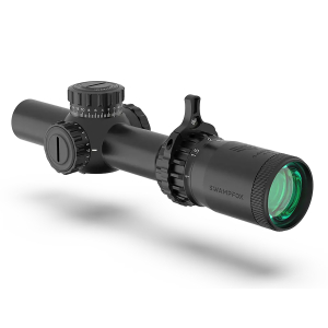 Swampfox Optics THK16241RF Tomahawk II Black 1-6x 24mm 30mm Tube Bright Fiber Optic Red Reticle