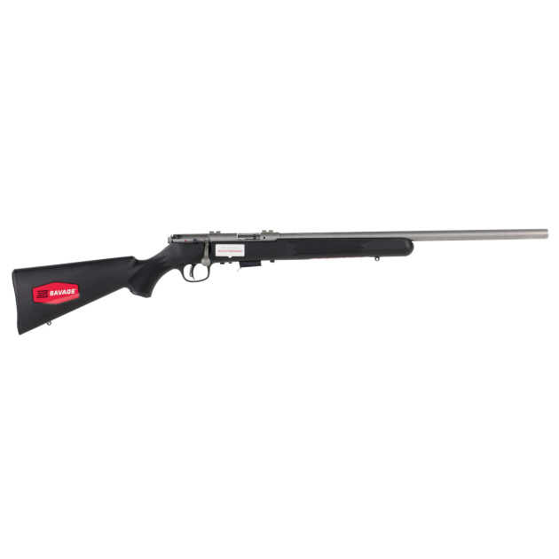 Savage Arms 94700 93 FVSS 22 WMR Caliber with 5+1 Capacity, 21" Heavy Barrel, Matte Stainless Metal Finish, Matte Black Synthetic Stock & AccuTrigger Right Hand (Full Size)