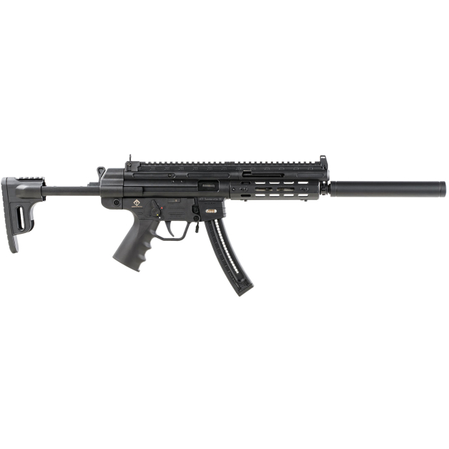 GSG GERGGSG1622ML GSG-16 Full Size 22 LR 22+1 16.25" Black Black Polymer Receiver Black Collapsible w/Storage Compartment Stock Right Hand