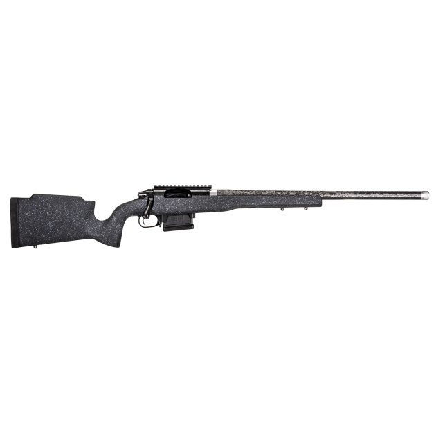Proof Research 137895 Elevation MTR 2.0 7mm PRC 22" Carbon Fiber Wrapped Match Grade Threaded Barrel, Black Cerakote Picatinny Rail Steel Receiver, Fixed Proof Black Granite Carbon Fiber Stock