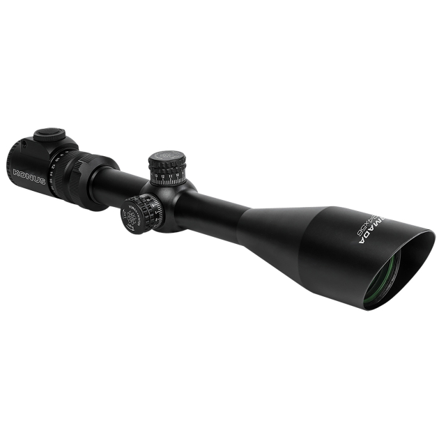 Konus 7166 Armada Rifle Scope Black 6-24x56mm Dual Illuminated Red/Blue Engraved Fine Crosshair Reticle