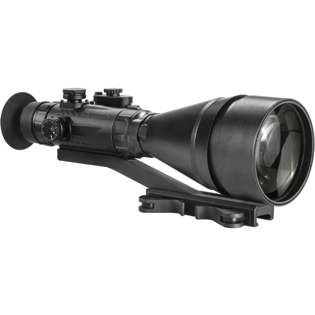 AGM Global Vision 15WP6623484111 Wolverine Pro-6 3AW1 Night Vision Rifle Scope Matte Black 6x100mm Gen 3 Auto-Gated White Phosphor Level 1 Illuminated Red Chevron w/Ballistic Drop Reticle