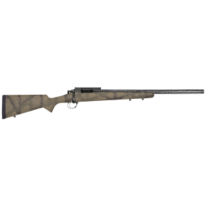 Proof Research 135297 Glacier TI Full Size 7mm PRC 4+1 24" Carbon Fiber Match Grade Threaded Barrel, Black Cerakote Titanium Receiver w/Picatinny Rail, Fixed PROOF Hunter TFDE Carbon Fiber Stock