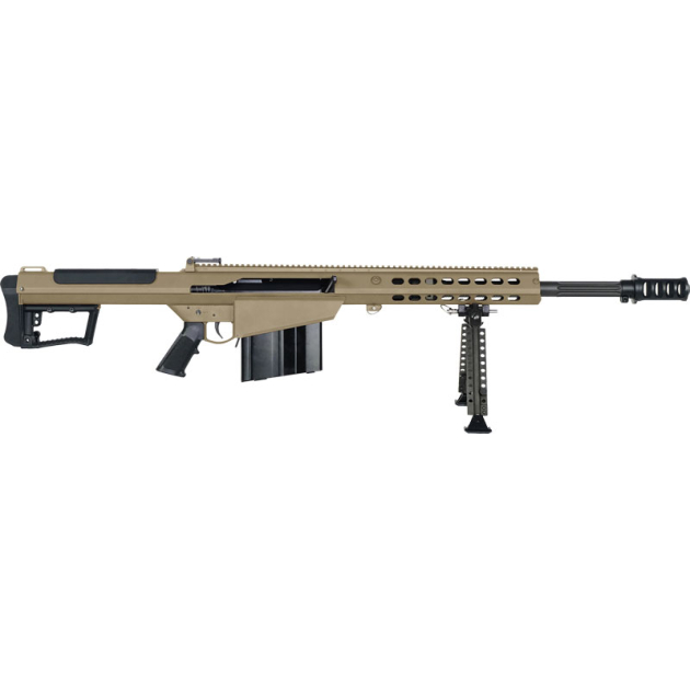 BARRETT M107A1 RIFLE 50BMG - 20" FLUTED 1:15" 10RD FDE