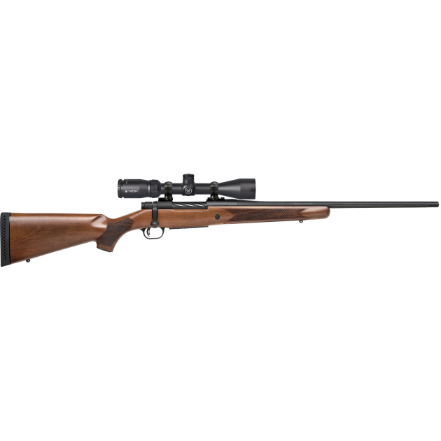 Mossberg 27942 Patriot 30-06 Springfield Caliber with 5+1 Capacity, 22" Fluted Barrel, Matte Blued Metal Finish & Walnut Stock Right Hand (Full Size) Includes Vortex Crossfire II 3-9x40mm Scope