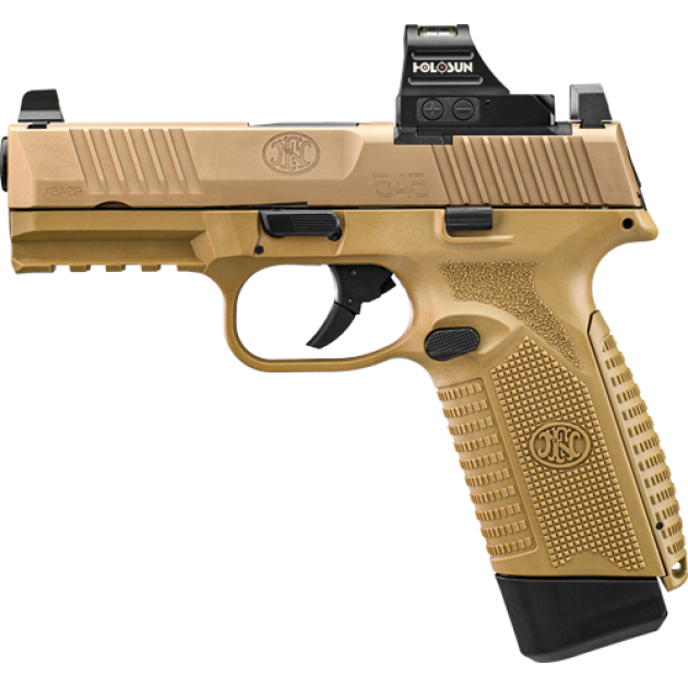 FN 510 MRD 10 MM W/ HOLOSUN - 407C 2-10RD MAG NMS FDE