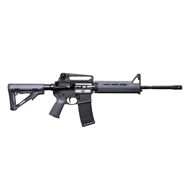 Bushmaster M4 Patrolman's MOE AR15 Rifle - Gray | 5.56NATO | 16" Barrel | Magpul MOE Furniture w/ Detachable Carry Handle | A2 Birdcage flash hider