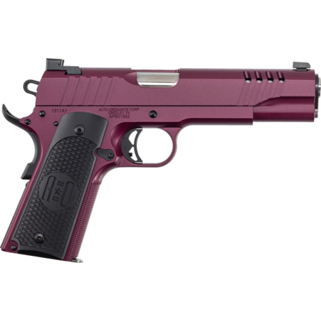 AUTO-ORDNANCE 1911A1 45ACP SS - BLACK CHERRY G10 GRIPS