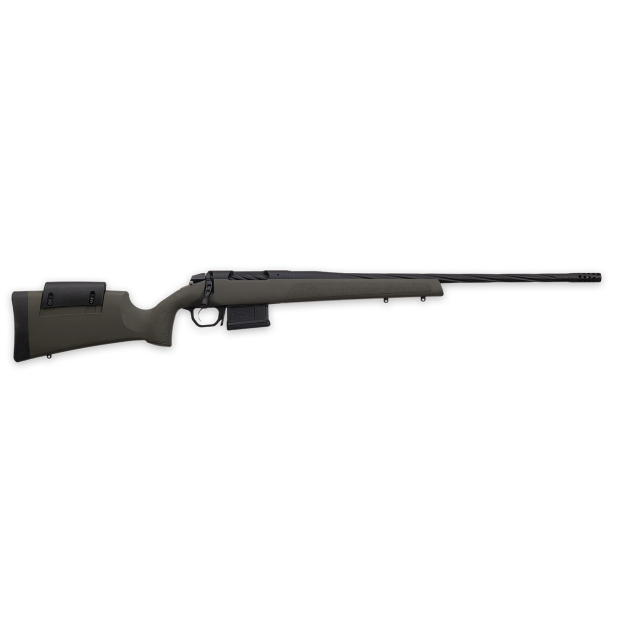 Weatherby 3WRXP65RWR6B 307 Range XP 6.5 Wthby RPM 5+1 24" Fluted Barrel, Black Barrel/Rec, OD Green Synthetic Stock with Adj. Cheek Rest, Accubrake Muzzle Brake, TriggerTech Trigger