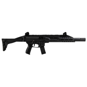 CZ-USA 91422 Scorpion 3+ Carbine 9mm Luger 20+1 16.30" Threaded Barrel w/Removable Faux Suppressor, Polymer Rec, M-LOK Handguard, Folding Stock, Adj. Sights, Ambidextrous Controls