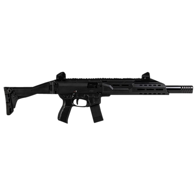 CZ-USA 91422 Scorpion 3+ Carbine 9mm Luger 20+1 16.30" Threaded Barrel w/Removable Faux Suppressor, Polymer Rec, M-LOK Handguard, Folding Stock, Adj. Sights, Ambidextrous Controls