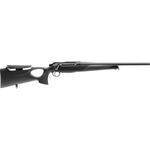 Sauer 80117648 505 Synchro XT Full Size 308 Win 3+1 22" Titanium Gray Threaded Barrel, Saddle Mount Steel Receiver, Black Thumbhole w/Adj Comb Synthetic Stock