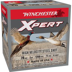 Winchester Ammo WEXP2834 Xpert High Velocity 28Gauge 3" 3/4oz 4Shot 25 Per Box/10 Case