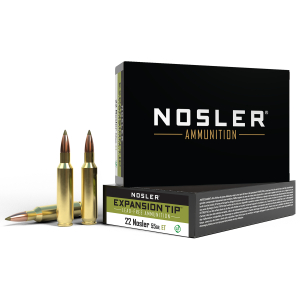 Nosler 40140 E-Tip Lead Free 22Nosler 55gr E Tip Lead Free 20 Per Box/10 Case