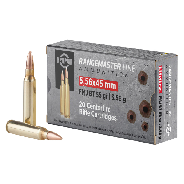PPU PPRM5561M Rangemaster  5.56x45mmNATO 55gr Full Metal Jacket Boat Tail/1000rds *Sold by Case *Includes Metal Can