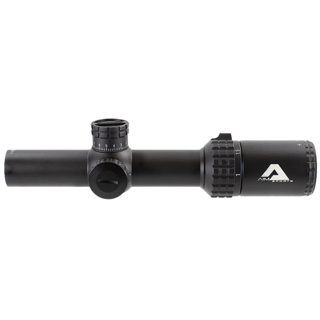 Aim Sports Alpha 6 Black Anodized 1-6x 24mm CQ1-MOA Reticle