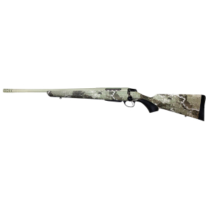 Tikka JRTXVA470 T3x Lite 7mm Rem Mag 3+1 24.30" Fluted/Threaded, Desert Verde Cerakote Barrel/Rec, Veil Alpine Synthetic Stock, Interchangeable Grip, Muzzle Brake Left Hand