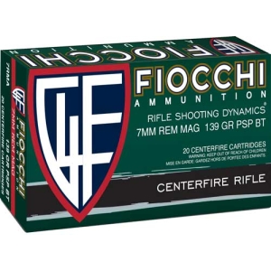 FIOCCHI 7MM REM MAG 139GR PSP - 20RD 10BX/CS