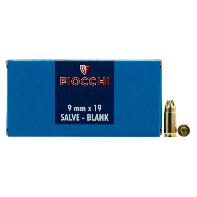 Fiocchi 9MMBLANK Pistol Blank 9mmLuger 50 Per Box/20 Case