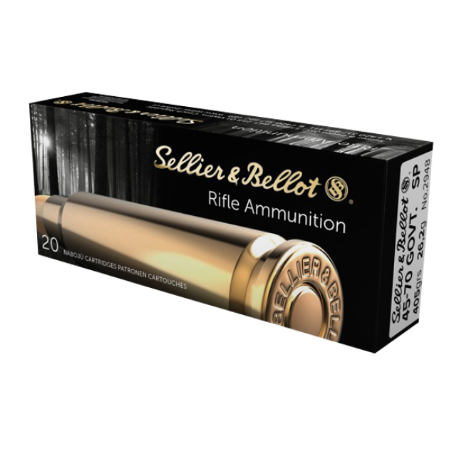 Sellier & Bellot SB4570A Rifle 45-70Gov 405gr Soft Point 20 Per Box/12 Case