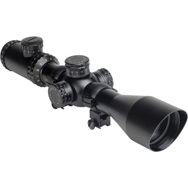 HATSAN OPTIMA 2.5-10X50E SFT - SCOPE W/ RINGS & CAPS